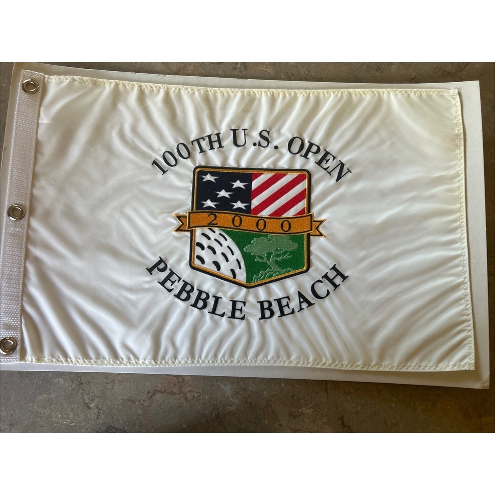 Pebble Beach 100th U.S. Open 2000 Golf Flag : Tiger's first US Open victory